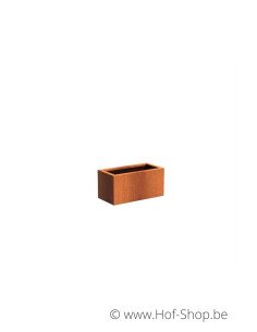 Carrez 80 x 40 x 40 cm - Jardinière Adezz en acier Corten