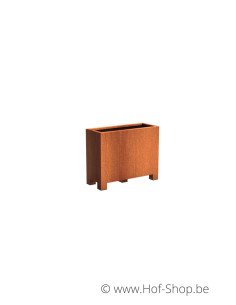 Carrez avec pieds 100 x 40 x 80 cm - Jardinière Adezz en acier Corten