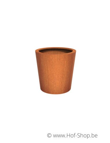 Conic 120 x 100 cm -  Jardinière Adezz en acier Corten