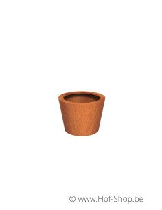 Conic 80 x 60 cm -  Jardinière Adezz en acier Corten