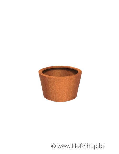 Conic 100 x 60 cm -  Jardinière Adezz en acier Corten
