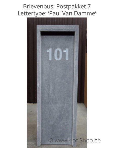 Gravure : numéro de maison sur la boîte aux lettres