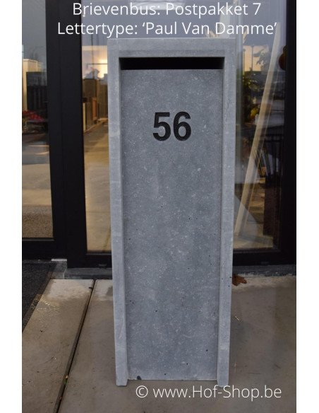 Gravure: nummer op brievenbus