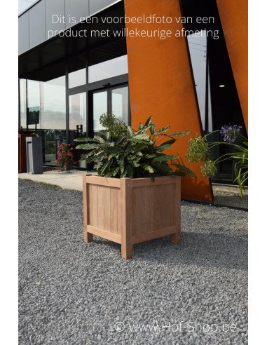 Valencia 80 x 80 x 60 cm - Jardinière Adezz en bois dur