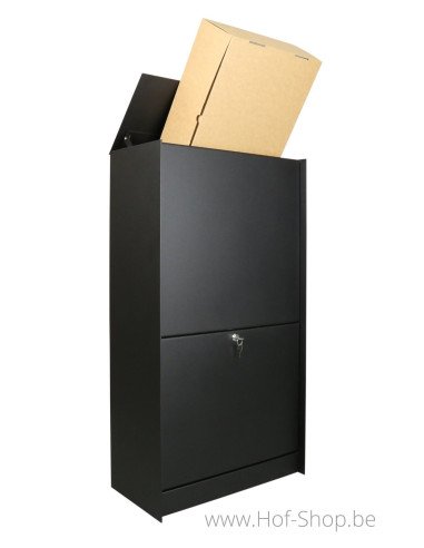 Dropbox Medium Deur Vooraan - pakketbus aluminium