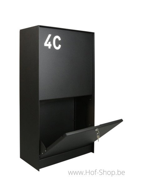 Dropbox Medium Deur Vooraan - pakketbus aluminium