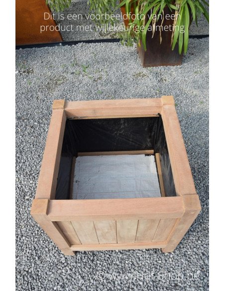 Valencia 150 x 50 x 60 cm - Jardinière Adezz en bois dur