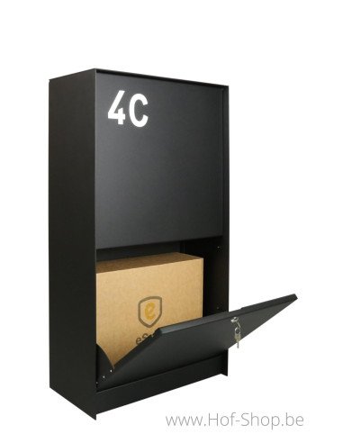 Dropbox Medium Deur Vooraan - pakketbus aluminium