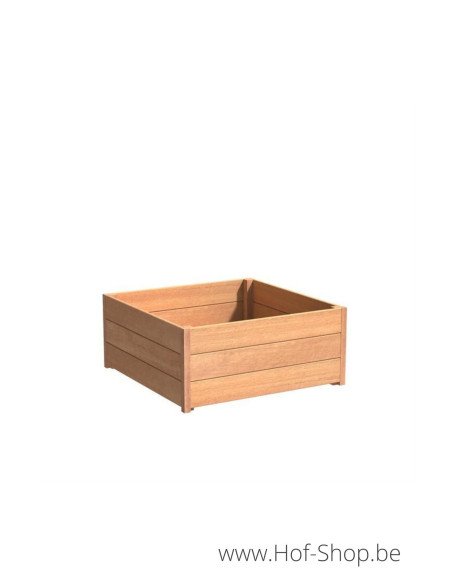 Carrez 100 x 100 x 44 cm - Jardinière Adezz en bois dur