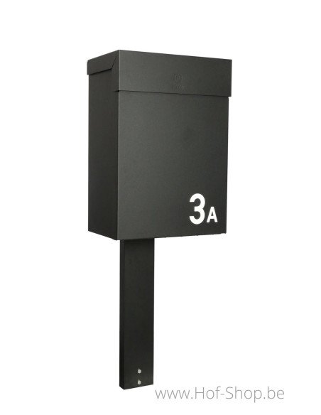 Topak digitaal slot RAL 9005 - eSafe pakketbus aluminium