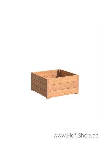 Carrez 80 x 80 x 44 cm - Jardinière Adezz en bois dur
