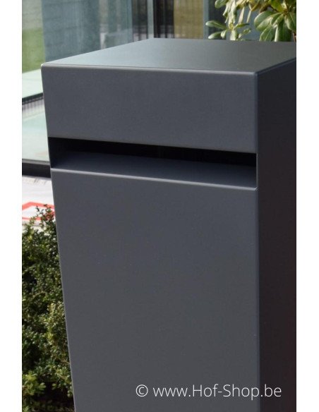 Archi Mini RAL 7021 - brievenbus aluminium