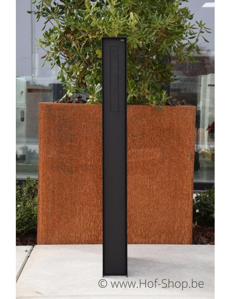 Fenix RAL 9005 - brievenbus aluminium