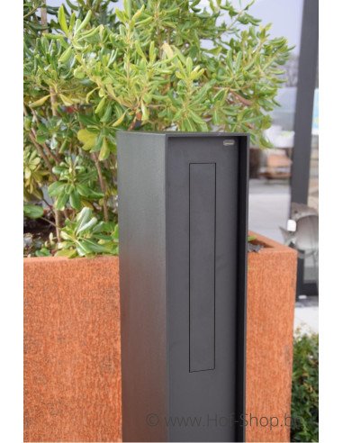 Fenix RAL 9005 - brievenbus aluminium