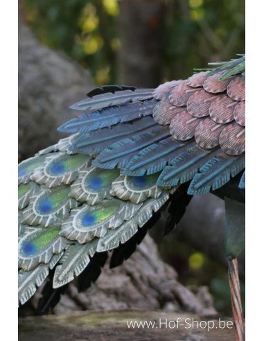 Pauw - metalen figuur (MD18213)