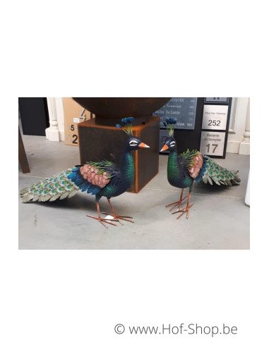 Pauw - metalen figuur (MD18213)