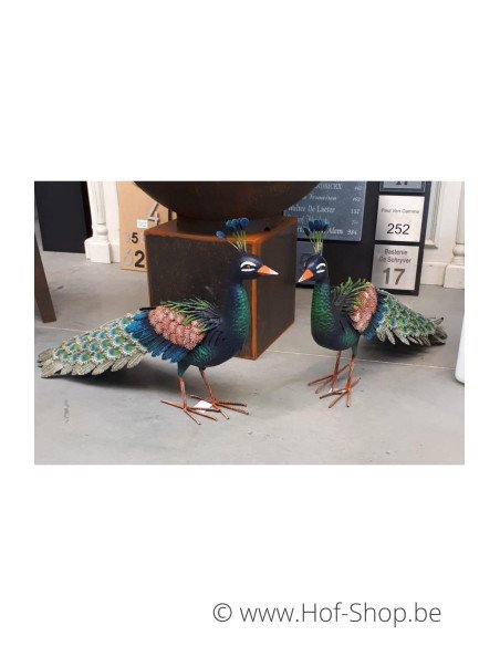 Pauw - metalen figuur (MD18213)