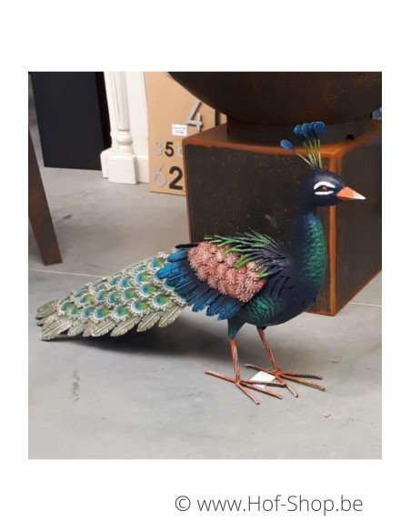 Pauw - metalen figuur (MD18213)