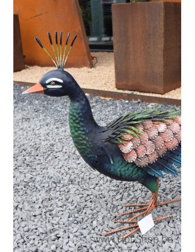 Pauw - metalen figuur (MD18213)