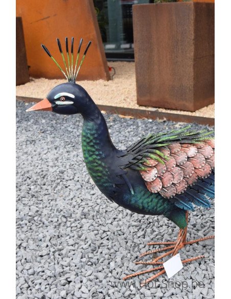 Pauw - metalen figuur (MD18213)