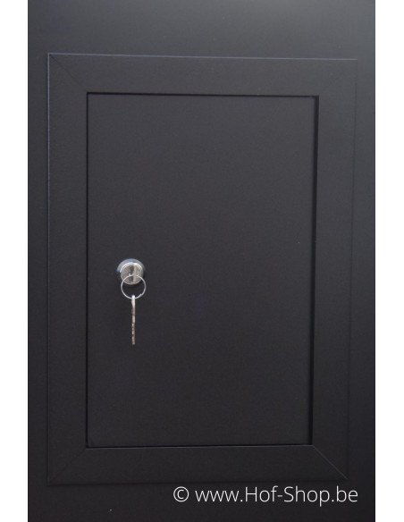 Archi Mini avec ouvrir le compartiment du paquet RAL 9005 - boîte à colis KatoDesign