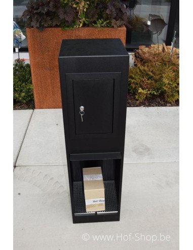 Archi Mini met open pakketvak RAL 9005 - pakketbus aluminium