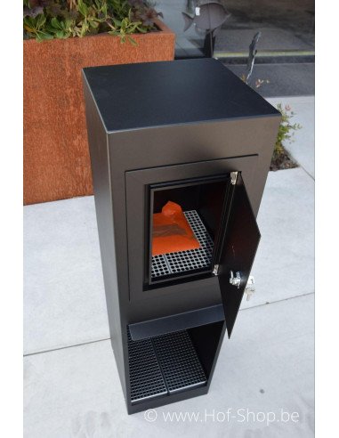 Archi Mini met open pakketvak RAL 9005 - pakketbus aluminium