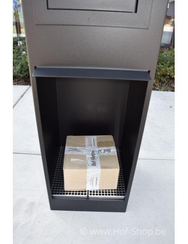 Archi Mini met open pakketvak RAL 9005 - pakketbus aluminium