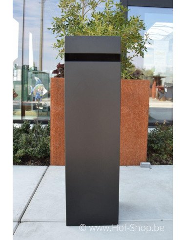 Archi Mini avec ouvrir le compartiment du paquet RAL 9005 - boîte à colis KatoDesign