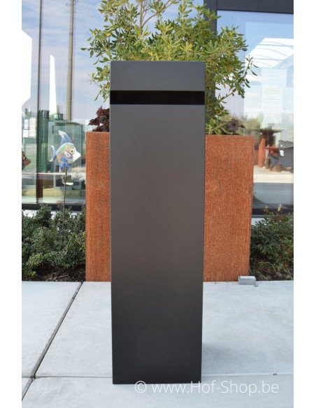 Archi Mini avec ouvrir le compartiment du paquet RAL 9005 - boîte à colis KatoDesign