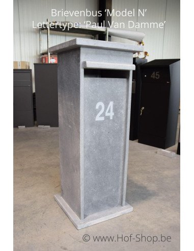 Model N met gravure - brievenbus arduin