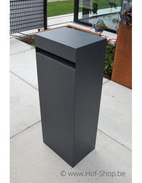 Archi Mini avec cylindre à boutons RAL 7021 - boîte à colis KatoDesign