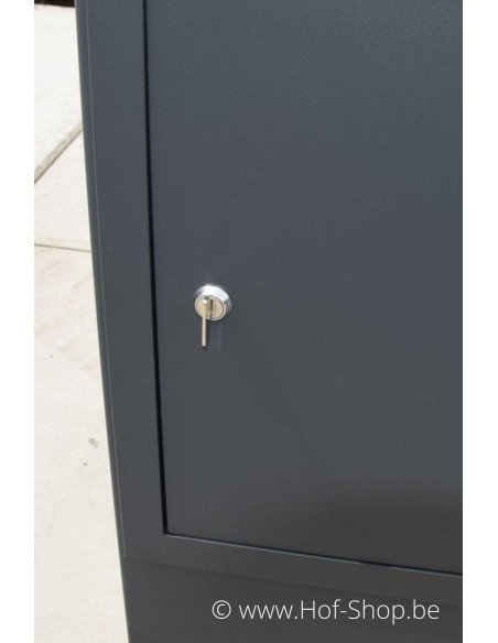 Archi Mini avec cylindre à boutons RAL 7021 - boîte à colis KatoDesign