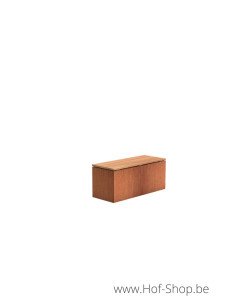 Corten Socle avec siège 100 x 40 x 43