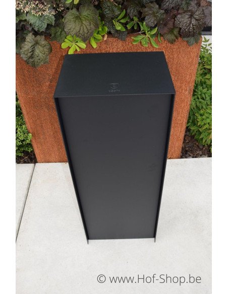 Dropbox Small RAL 9011 Back Door - eSafe boîte à colis aluminium