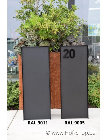 Dropbox Small RAL 9011 Back Door - eSafe boîte à colis aluminium