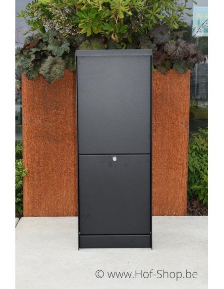 Dropbox Small RAL 9011 Back Door - eSafe boîte à colis aluminium