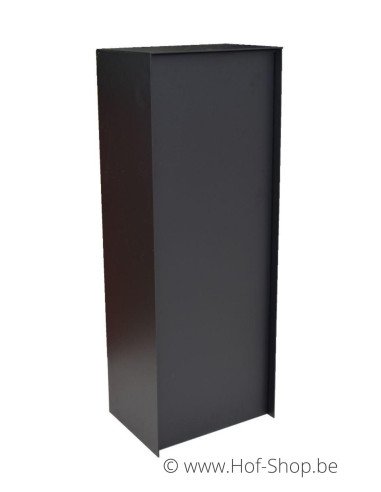 Dropbox Small RAL 9011 - pakketbus aluminium