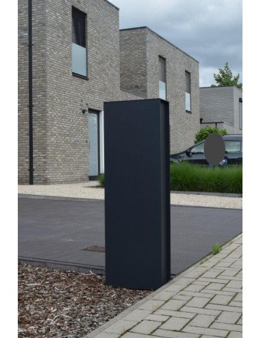 Fenix Top Medium RAL 7021 - pakketbus aluminium eSafe