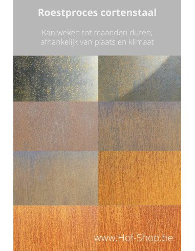 Nox - boîte aux lettres en acier corten Adezz