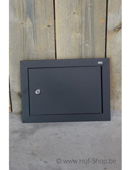 Porte boîte aux lettres 529/1/H Noir 35,2 x 24,8 cm - Albo porte boîte aux lettres aluminium