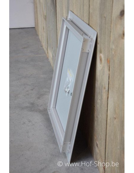 Brievenbusdeur 35,2 x 44,2 cm Natuur F1 aluminium - Albo brievenkastdeur 529/3 'Poppy Natuur'