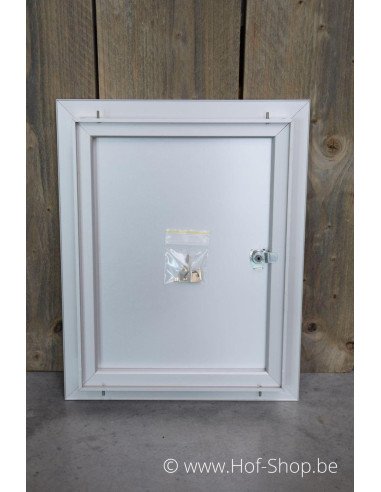 Porte boîte aux lettres 529/3 Nature F1 35,2 x 44,2 cm - Albo porte boîte aux lettres aluminium