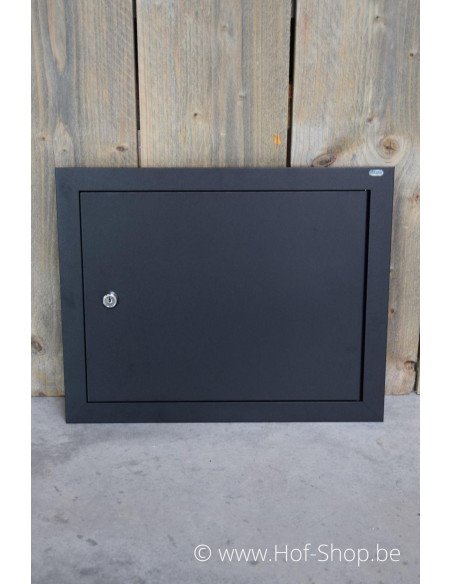 Porte boîte aux lettres 529/3/H Noir 44,2 x 35,2 cm - Albo porte boîte aux lettres aluminium