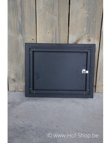 Porte boîte aux lettres 529/3/H Noir 44,2 x 35,2 cm - Albo porte boîte aux lettres aluminium