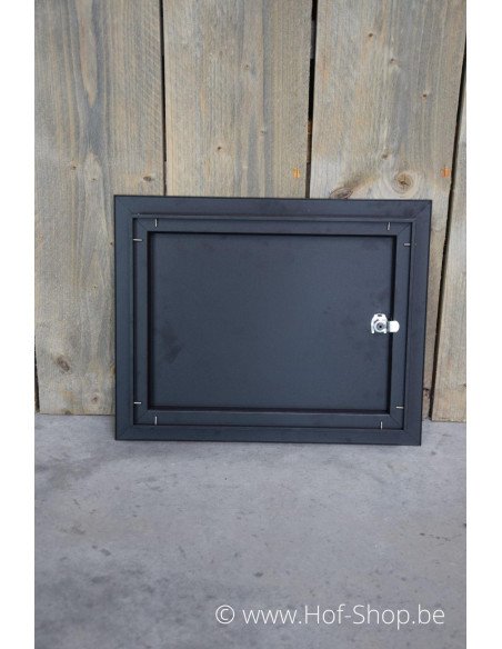 Porte boîte aux lettres 529/3/H Noir 44,2 x 35,2 cm - Albo porte boîte aux lettres aluminium