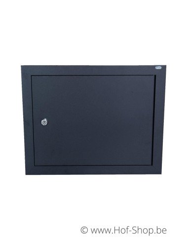 Porte boîte aux lettres 529/3/H Noir 44,2 x 35,2 cm - Albo porte boîte aux lettres aluminium