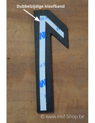 Numéro 7 aluminium noir (10 cm de hauteur, 4 mm d’épaisseur) - numéro Entrada Range