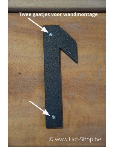 Lettre C aluminium noir (10 cm de hauteur, 4 mm d’épaisseur) - numéro Entrada Range