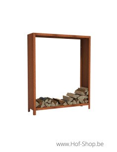 Logg 150 x 40 x 180 cm - Stockage du bois Adezz en acier corten